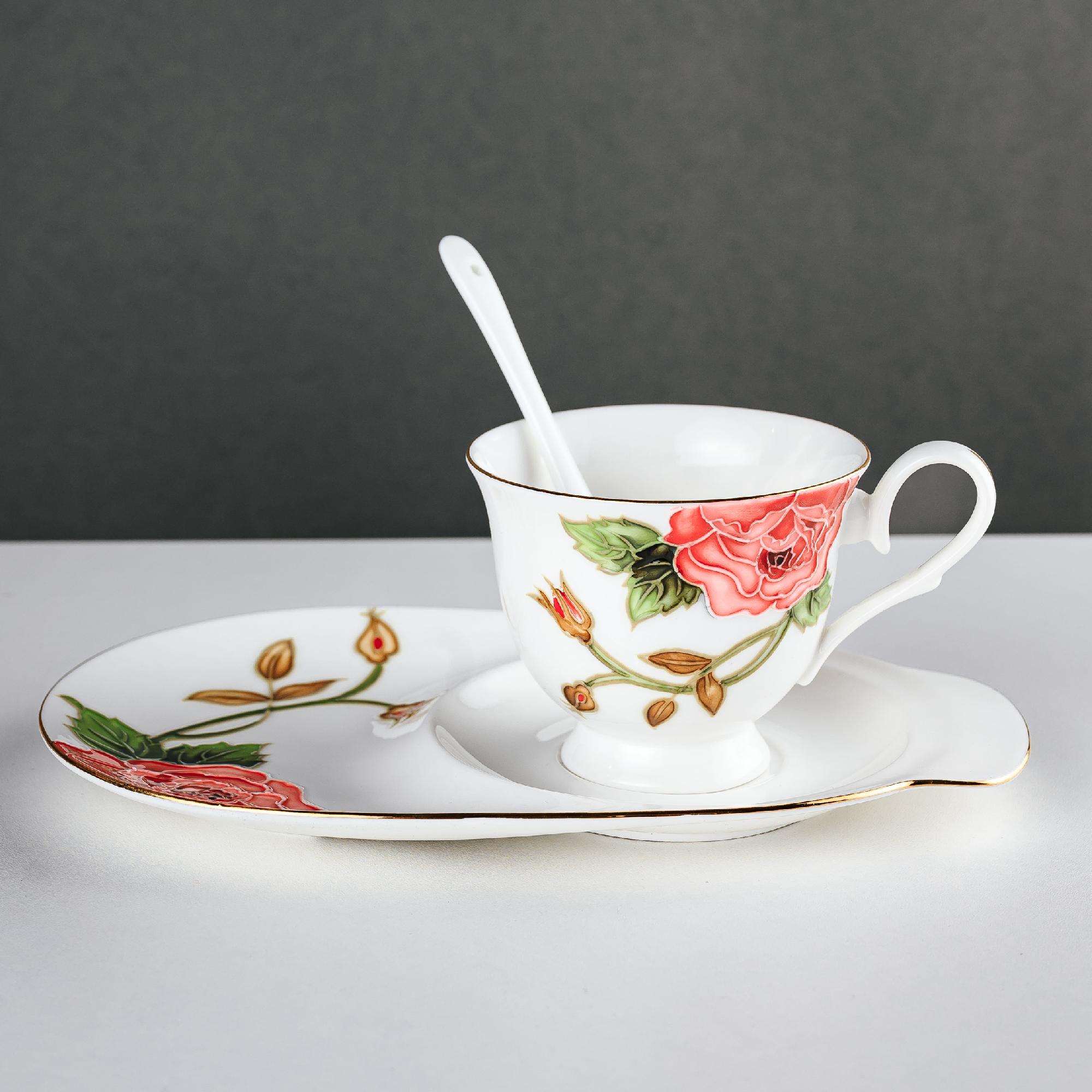 Чайная пара "Золотая Роза Рафаэлло" (Pavone)