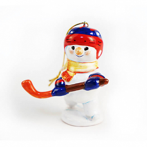 Снеговик хоккеист